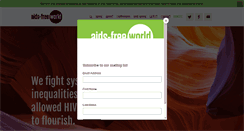 Desktop Screenshot of aidsfreeworld.org